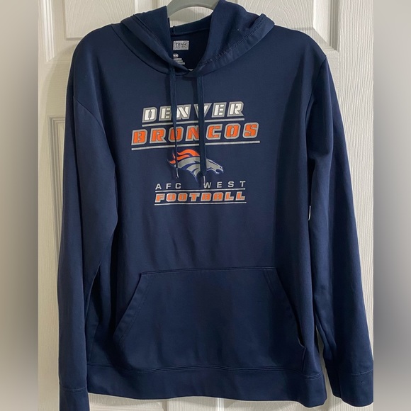 NFL Tops - NFL Team Apparel Denver Broncos Blue Hoodie